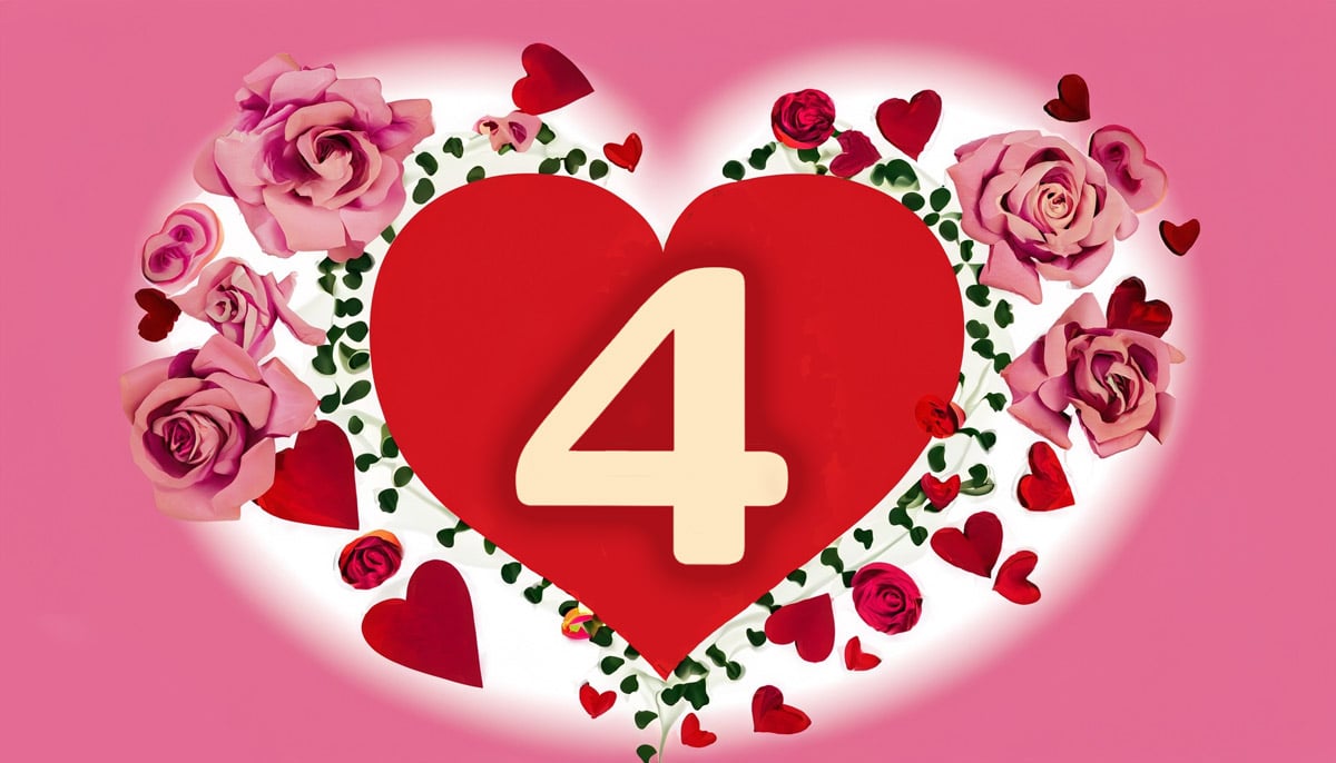 Numerology - number 4 in love - Astrolovely.com
