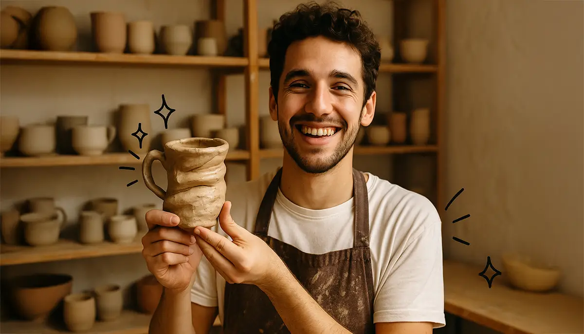 take a pottery class, just for fun, will give your life some meaning and dedication